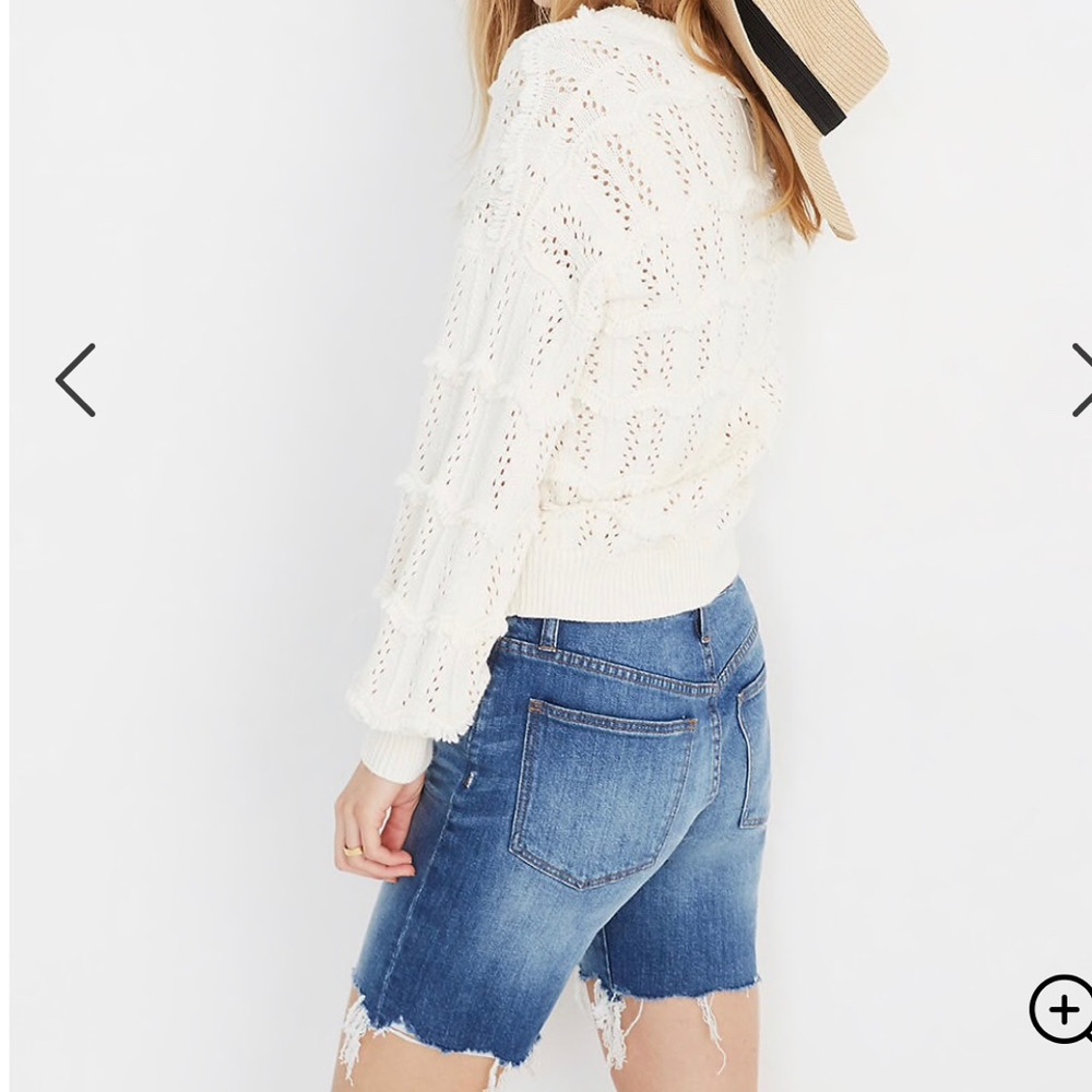 MADEWELL V-Neck Fringe Pullover Sweater - Picture 6 of 7